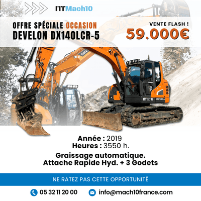 OFFRE SPÉCIALE OCCASION !  Develon DX140LCR-5 à vendre !