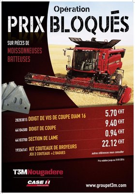 Precios congelados Case IH