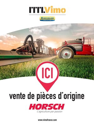 Vente Pièces d'origine HORSCH